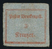 1822 Pester Druckenzoll 3kr Nyomtatási Illeték Bélyeg - Zonder Classificatie