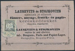 1870 Reklámkártya 1kr Okmánybélyeggel / Advertisement Card With 1kr Fiscal Stamp - Non Classificati