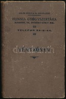 Cca 1930 Budapest VII. Kalán Gyula és Dr. Balló Lajos Hunnia Gyógyszertára. Sorszámozott Vénykönyv. Benne Jegyzetekkel / - Non Classés