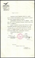 1937 A Nemzeti Front Magyarszocialista Néppárt Tagdíjfizetési Felszólítása, Fejléces Papíron - Non Classificati