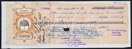 1940 Sopron, Royal-kávéház Vételi Váltója, 25.000 Pengő értékben, Aláírásokkal, Váltó Illetékekkel, Középen Kis Hiánnyal - Non Classés