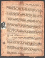 1946 A Szálasi-per Védőbeszéde, Gépirat, Helyenként Sérülésekkel, 25 P. - Non Classificati