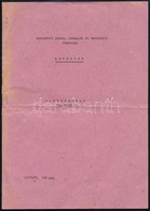 1985 Az újjáalapított Berzsenyi Dániel Irodalmi és Művészeti Társaság Alapszabály Tervezete. 250 Pld. 12p + Javaslat A T - Unclassified