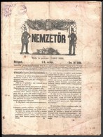 1848 Nemzetőr. Kiadja és Szerkeszti: Vahot Imre. 1848. Dec. 14. 24. Sz. Foltos, A Címlapon Bejegyzéssel, Két Helyen Tula - Unclassified