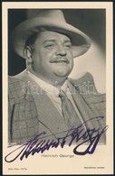 Heinrich George Német Színész Saját Kézzel Aláírt Képeslap / German Actor Autograph Signed Postcard - Otros & Sin Clasificación