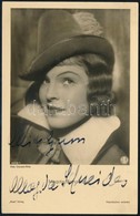 Magda Schneider Német Színésznő Saját Kézzel Aláírt Fotólap / German Actress Autograph Signed Photo Postcard - Autres & Non Classés
