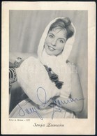 Sonja Ziemann Német Színésznő Saját Kézzel Aláírt Fotólap / German Actress Autograph Signed Photo Postcard - Otros & Sin Clasificación