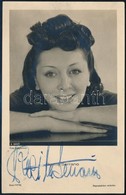 Rosita Serrano Chilei-német énekesnő Saját Kézzel Aláírt Képeslap / Autograph Signed Postcard - Autres & Non Classés