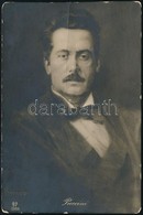 Giacomo Puccini Zeneszerző Aláírása őt ábrázoló Levelezőlap Hátulján - Autres & Non Classés