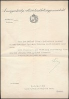 1937 Hóman Bálint Vallás- és Közoktatásügyi Miniszter, Történész Aláírása Helyettes Tanári Kinevezésen, Fejléces Papíron - Sonstige & Ohne Zuordnung
