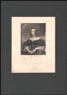 Julia Pardoe (1804-1862) Angol írónő, Utazó Dedikált. Rézmetszetű Mellképe / English Poet, Novellist Traveller Autograph - Autres & Non Classés