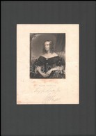 Julia Pardoe (1804-1862) Angol írónő, Utazó Dedikált. Rézmetszetű Mellképe / English Poet, Novellist Traveller Autograph - Andere & Zonder Classificatie