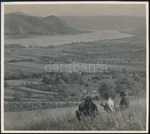 Cca 1935 A Duna Kanyarulata A Kismaros Feletti Gál-hegyről, Feliratozott, Pecséttel Jelzett Vintage Fotó Kinszki Imre (1 - Sonstige & Ohne Zuordnung