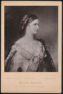 Cca 1890 Erzsébet Királyné (Sisi) Fiatalkori Portréja, Franz Schrotzberg Olajképe Nyomán Megjelent Fotó, 16,5×11 Cm / Em - Other & Unclassified