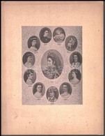 Cca 1900 Erzsébet Királyné (Sisi) Különböző életkorában, Kartonra Kasírozott Fotó, 19×14 Cm / Portraits Of Empress Elisa - Sonstige & Ohne Zuordnung