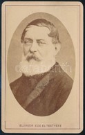 1867 Kossuth Lajos (1802-1894) Vizitkártya Fényképe 1867-ből, Keményhátú Fotó, A Felvételt A Turini Henri La Lieure Kész - Autres & Non Classés