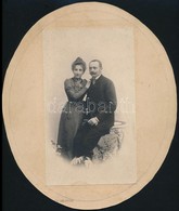 Darnay Kálmán (1864-1945) Régész, Muzeológus, író Fényképe Feleségével. 11x19 Cm Kartonon - Sonstige & Ohne Zuordnung