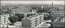 1968 Budapest, Pesterzsébet Látképe, Felületén Törésnyomok, 13×30 Cm - Sonstige & Ohne Zuordnung