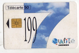 FRANCE EN1524 EDF Qualite 97 50U Date 12/96 Tirage 10450 Ex - Ad Uso Privato