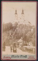 1895 Mariatrost, Templom és Környéke, Keményhátú Fotó Völker Grazi Műterméből, Jó állapotban, 11×6,5 Cm / Mariatrost, Au - Other & Unclassified