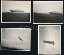 1931 Zeppelin Budapesten, Fotó, 7 Db, 6×8 és 8×11 Cm / Zeppelin Over Budapest, 7 Photos - Autres & Non Classés