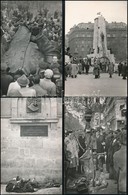 1956-os Fotók: Utcai Jelenetek, Szobordöntés, A Szabad Nép Előtt, Stb., 22 Db Későbbi Előhívás, 9×14 Cm - Autres & Non Classés