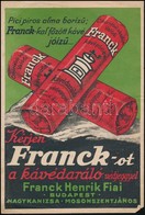 Franck Kávépótló Kétoldalas Reklámlap - Advertising
