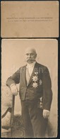 Cca 1900 Bissingen Nippenburg Nándor Huszárkapitány Portréja, Kitüntetésekkel, Fotó, Hátulján Feliratozva, 17,5×10 Cm +  - Sonstige & Ohne Zuordnung