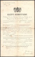 1907 Tartalékos Hadnagy Részére Szóló Kilépési Bizonyítvány Jekelfalussy Lajos Honvédelmi Miniszter (1906-1910) Aláírásá - Autres & Non Classés