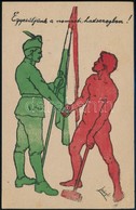1919 'Egyesüljünk A Nemzeti Hadseregben!' Röplap, 20×13 Cm - Sonstige & Ohne Zuordnung
