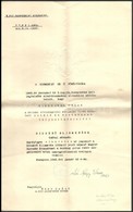 1943 Magyar Koronás Bronzérem Adományozó Okirat Éder Győző (1890-1980) M. Kir. Ny. Huszáralezredes Részére, Fejléces, An - Autres & Non Classés