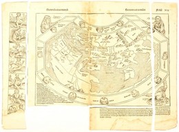 1493 Secunda Etas Mundi - VIlágtérkép. Az Amerika Felfedezése Előtti Világot ábrázoló Fametszetű Térkép Hartmann Schedel - Sonstige & Ohne Zuordnung