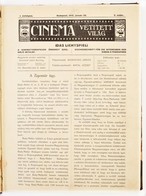 1912 Cinema, Vetített Világ. A Kinematográfusok érdekeit Szolgáló Hetilap 1. évf. 2-9., 11-18. Száma, Kis Hiánnyal, Szám - Non Classificati