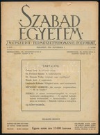 1924 A Szabad Egyetem Népszerű Természettudományi Folyóirat I. évfolyamának 1-2. Száma - Ohne Zuordnung