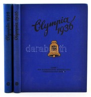 1936 Die Olympischen Spiele 1936. 1-2. Köt. 2 Db Gyűjtőkép Album Kevés Hiánnyal, érdekes Leírásokkal. Kicsit Kopott Vász - Non Classés