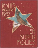 1937 Folies Bergere En Super Folies. Párizs, Éditions Folies Bergere. Számos Fekete-fehér Fényképpel, Közte Enyhén Eroti - Non Classés