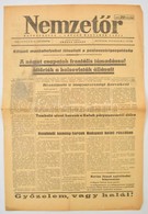 1945 A Nemzetőr Című újság 7. évfolyamának 9. Száma, Címlapon A Budapesti Harcokról Szóló Cikkel - Ohne Zuordnung