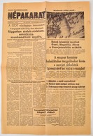 1956 A Népakarat Szakszervezeti Lap 1. évf. 1. Száma (nov. 1.), érdekes Aktuális Hírekkel - Non Classés