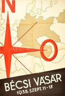 1938 August Fischinger (1887-1958): Bécsi Vásár, Plakát, 1938. Szept. 11-17. Wien, Waldheim-Eberle A.G., Kis Szakadással - Andere & Zonder Classificatie