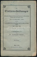 Die Civilproceßordnungen Für Die Königreiche Ungarn, Kroatien Und Slawonien, Die Woiwodschaft Serbien Und Das Temeser Ba - Unclassified