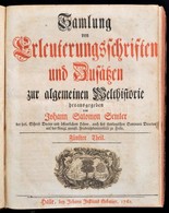 Semler, Johann Salomon (1725-1791): Samlung Von Erleuterungsschriften Und Zusätzen Zur Algemeinen Welthistorie. Fünfter  - Ohne Zuordnung