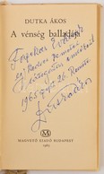 Dutka Ákos: A Vénség Balladája. Bp.,1965, Magvető, 85+1 P. Első Kiadás. Kiadói Egészvászon-kötés, Kiadói Papír Védőborít - Non Classificati