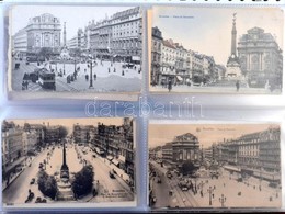** * Kb. 1000 Db 1950-előtti Belga Képeslap 4 Albumban Dobozban. Vegyes Minőség / Cca. 1000 Pre-1950 Belgian Postcards I - Unclassified