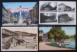 ** * Kb 130 Db Régi Képeslap, Főleg Külföldi Városképek, Sok Ausztria, Németország / ~130 Old Postcards, Mostly Foreign  - Unclassified