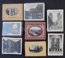 ** 36 Db RÉGI Képeslapfüzet (13) és Kis Alakú Leporello (23): Magyar és Külföldi Városok / 36 Pre-1945 Postcard Booklets - Non Classés