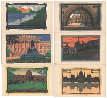 ** 10 Db RÉGI Budapesti Művész Képeslap. Vegyes Minőség / 10 Pre-1950 Budapest Art Postcards. Mixed Quality - Unclassified