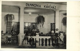 T2 1938 Balatonalmádi, Pannonia Kávéház, Belső. Dulovits Jenő Felvétele - Non Classés