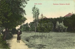 * T2/T3 1910 Balatonszemes, Szemes Balaton-fürdő; Park. Berliner Salamon Kiadása (Rb) - Non Classés