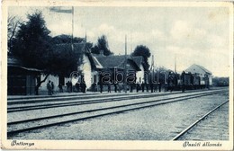 T2/T3 1932 Battonya, Vasútállomás, Gőzmozdony. Orbán Ferencné Kiadása / Railway Station (EK) - Non Classés