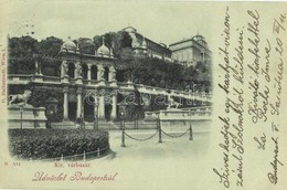 T2 1898 (Vorläufer!) Budapest I. Királyi Várbazár. D. Halberstadt Kiadása - Non Classés